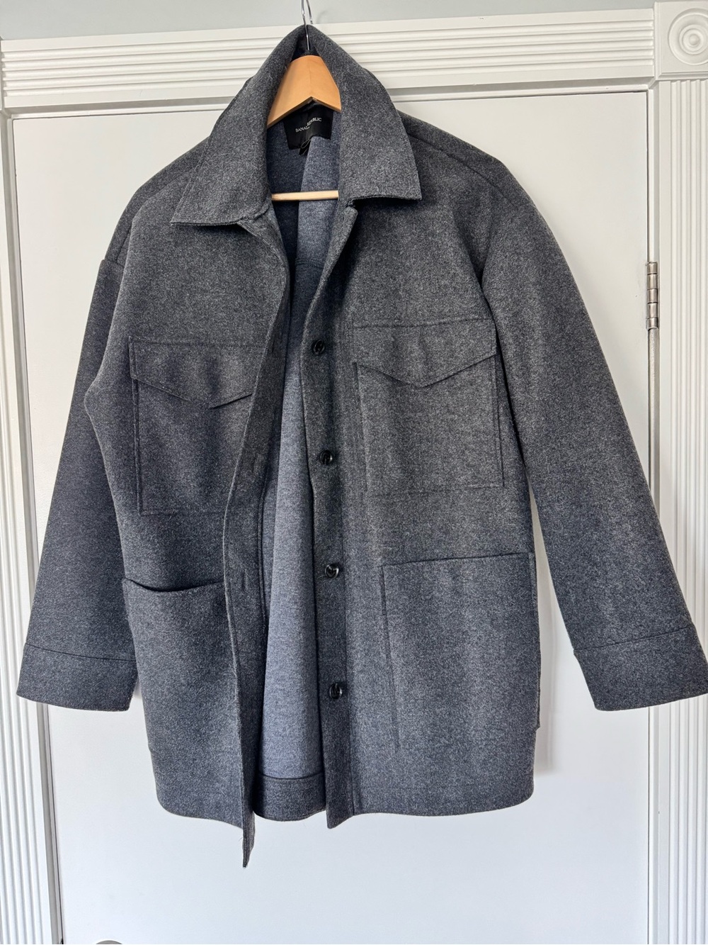 Banana Republic Fall Shacket - Grey - Size L